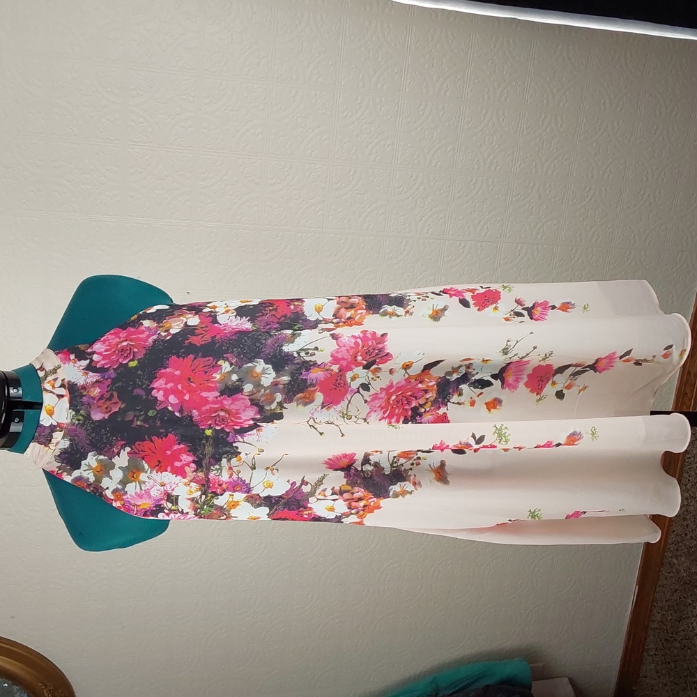 Shein- sleeveless floral mini dress